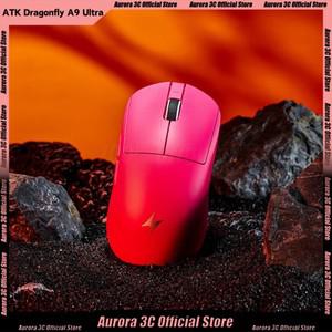 ATK Dragonfly A9 울트라 마우스 Pro 게임용 무선 모드 8K E 스포츠경량 맞춤형 오피스 PC 액세서리