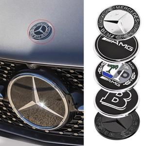 메르세데스 벤츠 AMG W212 W205 W177 W247 CLS CLA CLK CLG GLS X253 용 자동차 플랫 후드 보닛 로고 엠블