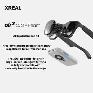 XREAL Air2 Pro 스마트 AR 글래스 Nreal Beam HD 130인치 스페이스 시네마 휴대용 1080p 스크린 (구글 편광