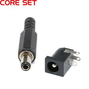 5 5x2 5mm 개입 DC 전원 암 플러그 잭 수 소켓 어댑터 커넥터 10