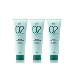 아모스 녹차실감 인텐시브 모이스처 팩 250g 3개 (C)