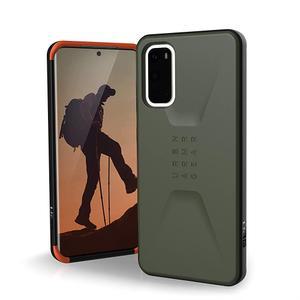 URBAN ARMOR GEAR UAG 삼성 갤럭시 S20 케이스 [6.2인치 스크린] 시빌리언 [올리브 드랩] 매끄럽고 얇고 깃