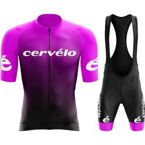 Cervelo  사이클링 셔츠 팀 저지 남자 2025 유니폼 자전거 의류 반바지 Mtb 세트 스포츠