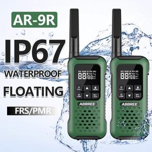 AR9R PMR 워키토키 IP67 방수 NOAA 장거리 충전식 트랜시버 햄 양방향 라디오 낚시 카약 24 개