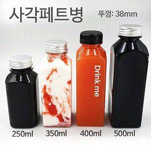 [셀러허브 패션][JH09Q1RT_52C5]사각 페트병 더치커피병밀크티병 병 350ml