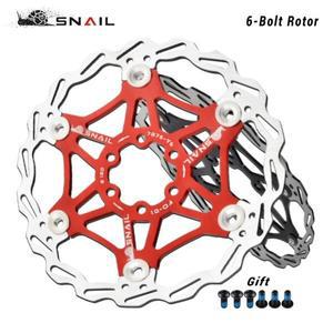 SNAIL 자전거 플로팅 로터 160/180/203mm 6 볼트 디스크 로터 산악 자전거 브레이크 패드 플로팅 디스크 자