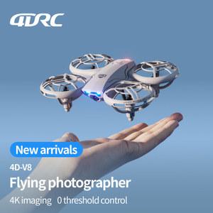 4DRC V8 RC 소형 선물을 직업 WiFi 6k Dron HD 드론 높이 카메라 유지 FPV 헬리콥터 미니 광각