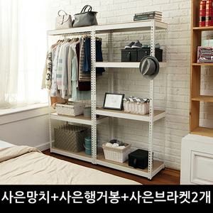 당일출고-스피드랙4단멀티수납장무볼트조립식앵글선반
