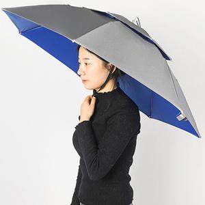 방풍 양산 우산모자 77cm 그레이/낚시 농사 그늘막