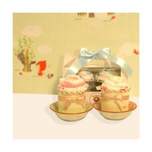 스윗핑크 아기옷컵케익2구 - 여아용 남아용