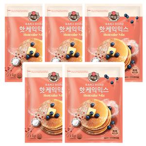 백설 핫케익믹스 1kg x 5개