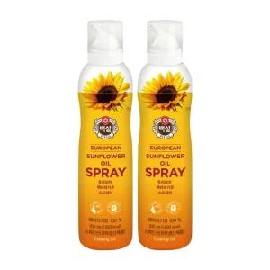 백설 해바라기유 스프레이, 200ml, 2개