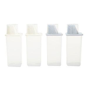 이지앤프리 모던 잡곡통 아이보리+그레이, 1200ml, 4개입, 1세트