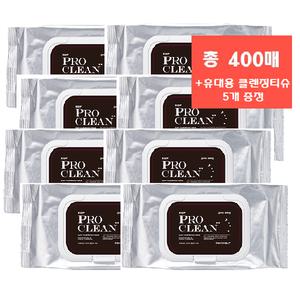 [토니모리](의정부점)즉시출고(정품8개)프로클린 클렌징 티슈 400매+사은품/여행용 클렌징 티슈 5개 추...