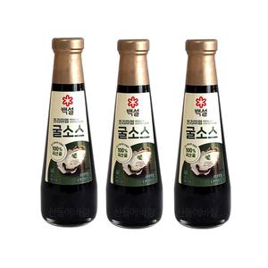 백설 프리미엄 굴소스 350g x 3병 100프로 국산 굴