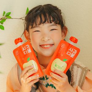 사과다움 씨없는 사과즙 실속포장 120ml 48포 100% 착즙 주스