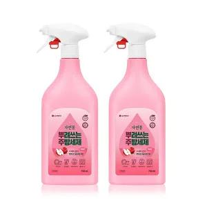 자연퐁 뿌려쓰는 주방세제 애플향 750ml, 2개