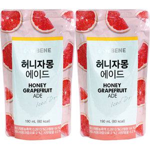 카페베네 허니자몽 에이드 190ml x 40팩