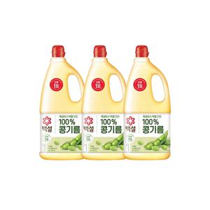백설 콩기름 1.8L x 3개