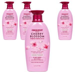 오가니스트 두피 모발 케어 체리블라썸 수분 영양 컨디셔너 500ml 4개