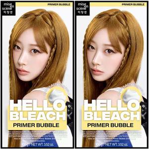 미쟝센 헬로블리치 프라이머버블x2개 염색약 톤업탈색 염색전 톤정리 비비드 컬러 발색 필수템