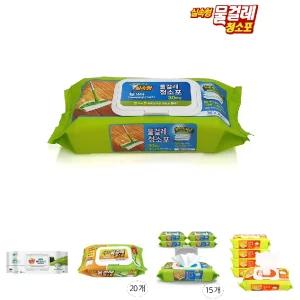 감동 실속형 대형 물걸레 청소포 캡형 15개 한박스/물걸래/바닥/물티슈/티슈/일회용/밀대/손걸레
