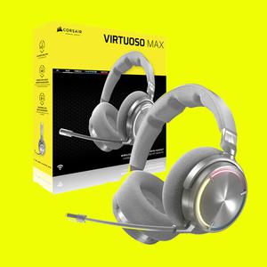 커세어 VIRTUOSO MAX RGB 무선 게이밍 헤드셋 화이트