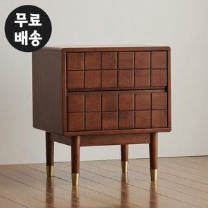 랑데 원목 침대 협탁 2단 서랍장 예쁜 침실 안방