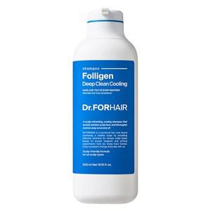 닥터포헤어 두피쿨링 탈모증상완화 폴리젠 딥 클린 쿨링 샴푸 500ml 1개