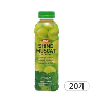 오케이에프 샤인머스캣 500ml x 20개 과일 포도 주스 페트음료
