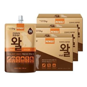 hy 한국야쿠르트 펫쿠르트 건강하개 프로젝트 왈 100mlX10개입X3박스