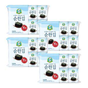 [지도표성경][성경김본사] 지도표 성경 순한 식탁김 4g 16봉 x 4개 (총 64봉)