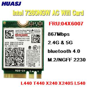 Huasj Wireless-AC7260 7260NGW AC 867M 와이파이 원격 제어 BT 4.0 네트워크 카드 T440 X240 B40 B50 Y40