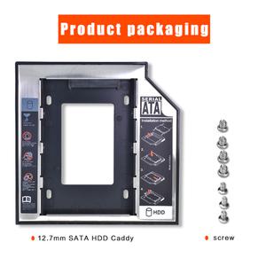 TISHRIC 범용 9.5mm/12.7mm SATA 노트북 광학 드라이브 브래킷 Optibay HDD 캐디/케이스 2.5 SSD 하드디스