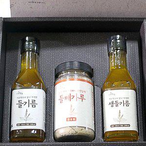 국내산 들깨 혼합세트(생들기름180ml+들기름180ml+들깨가루120g)