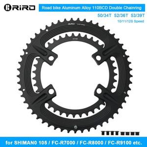 RIRO 로드 바이크 볼트 4 개, 110BCD 체인링, 105 FC-R7000 울테그라 DURA-ACE 비대칭 50-34T 52-36T 53-39