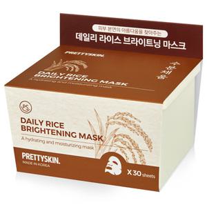 프리티스킨 데일리 라이스 뽑아쓰는 마스크팩 30매입
