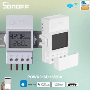 투야 스마트봇Sonoff 와이파이 스마트 스위치 온도 센서 습도  포함 홈 자동화 모듈 무선 THR320D 20A