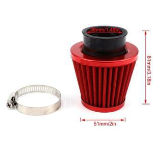 오토바이 부품 38mm 바이크 오토바이 에어 필터 50cc 110cc 125cc  모양의 흡기 유도 트 모토 액세서리 용