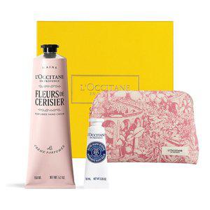 갤러리아 록시땅 [기프트] 체리 블라썸 핸드크림 150ml 세트 (+파우치+미니핸