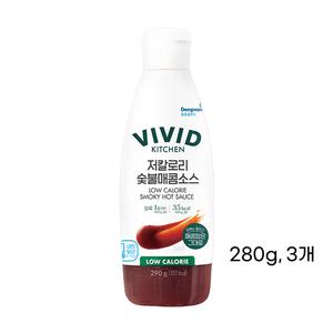 비비드키친 저칼로리 숯불매콤소스 290g 3개