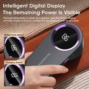 의류용 보푸라기 제거기  LED 디지털 전기 펠렛 솜털 USB 충전식 원단 면도기 스웨터  직송