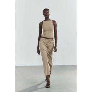 (매장정품) 자라 ZARA 워싱 이펙트 미디 스커트 4174373711 47247