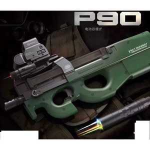 P90 전동 너프건 자동 탄피배출 기관총 키덜트 장난감