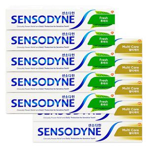 센소다인 치약 100g x 10개세트 / 후레쉬 5 +멀티케어 5