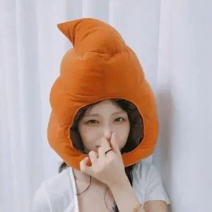 똥 모양 인형 탈 1P 파티 모자 무대 공연 할로윈 머리 축제 코스프레
