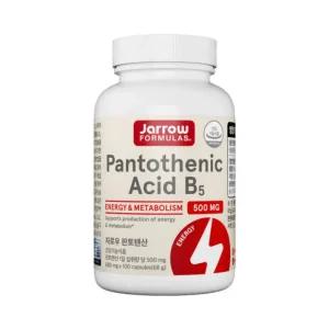 자로우 판토텐산 비타민 B5 500mg 100캡슐
