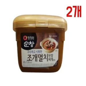청정원순창 조개멸치 된장찌개 양념 900g 2개