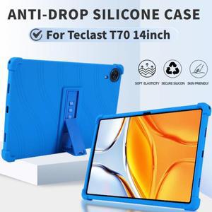 Teclast T70용 14인치 안드로이드 케이스 충격  커버 소프트 실리콘 스탠드 보호 쉘