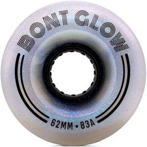 Bont 스케이트 글로우 LED 점등 롤러스케이트 휠 62x35mm 4개입 엔젤릭 아쿠아